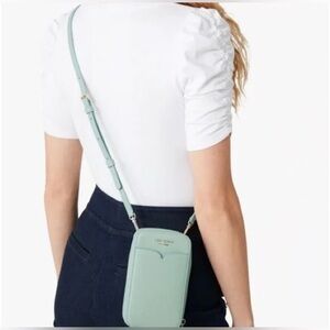 Kate Spade Zeezee North South Blue Phone Crossbody